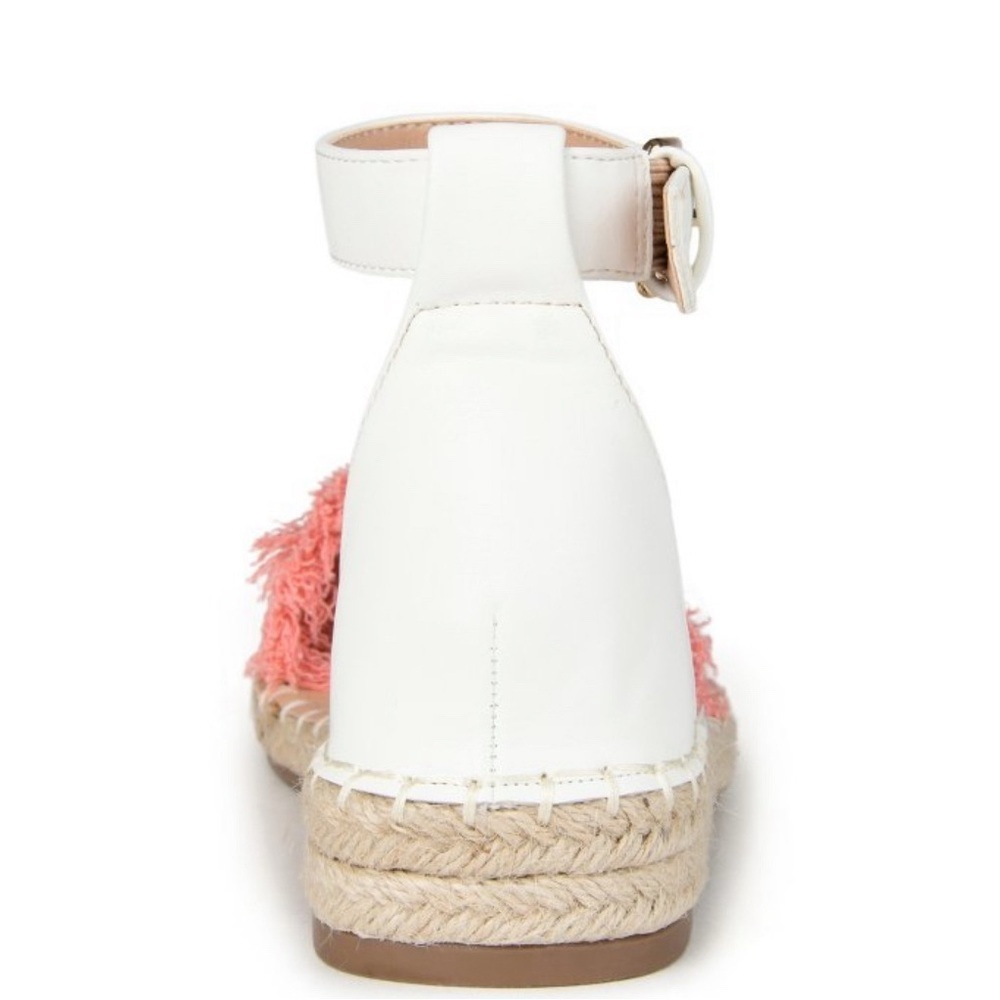 Journee Collection Tristeen Espadrille Sliver Wedge Sandals Pink,Size 6.5 NIB - Picture 7 of 15